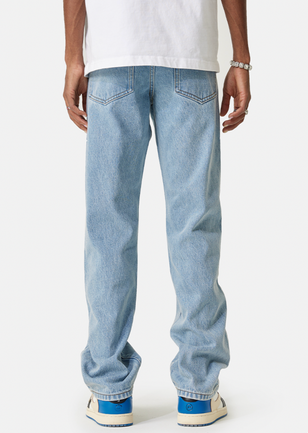 MEDM LOGO Embroidery Denim Pants