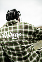 PRBLMS Plaid Patch Pocket  Long Sleeved Shirt