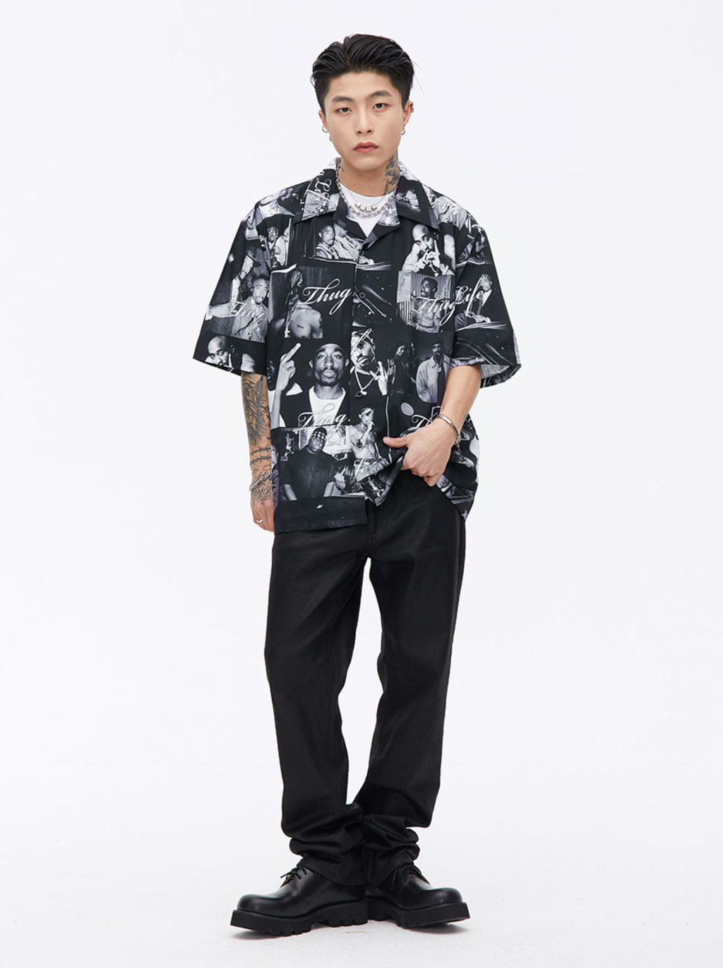 2PAC Full Print Short Sleeved Shirt