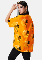 MEDM Lapel Color Short Sleeved Hawaiian Shirt