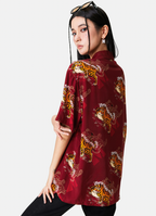 MEDM Tiger Full Printed Short Sleeved Hawaiian Shirt
