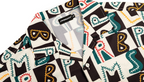 PRBLMS Hand Painted LOGO Checkered Short Sleeved Shirt