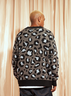 VOTE Leopard Knitted Cardigan