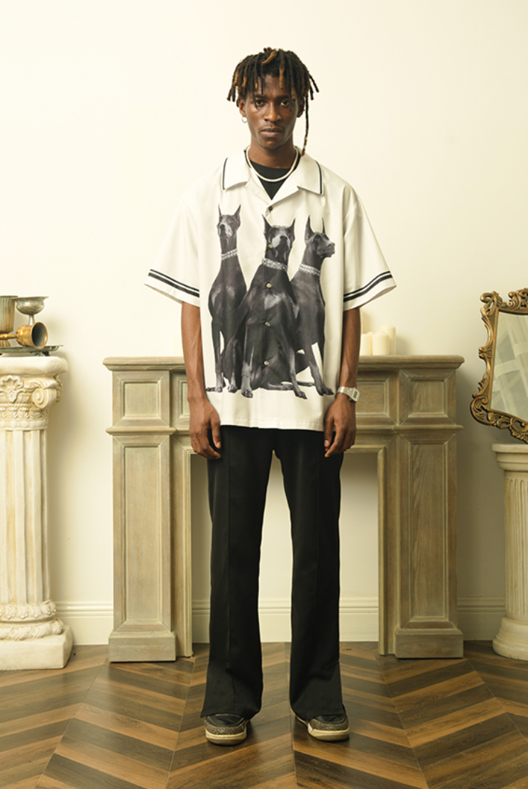 EMPTY REFERENCE Doberman Short Sleeve Shirt