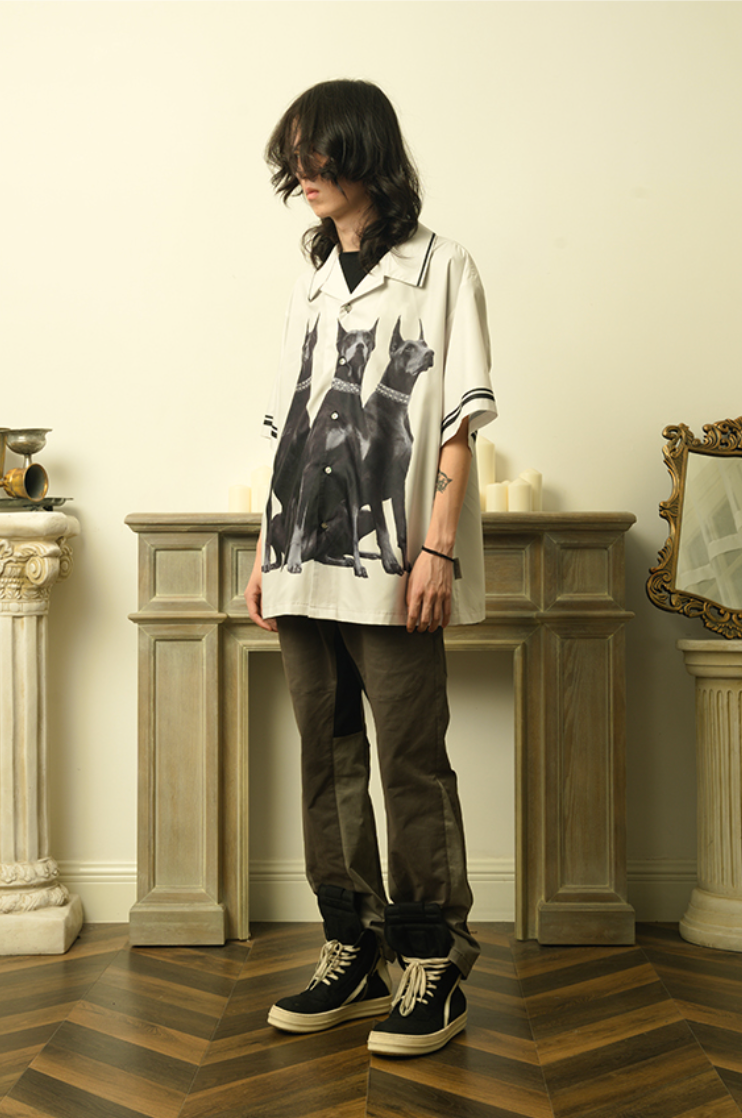 EMPTY REFERENCE Doberman Short Sleeve Shirt
