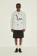 EMPTY REFERENCE Striped Clock Long Sleeve Shirt