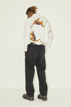 EMPTY REFERENCE Gray And White Ash Long Sleeve Shirt