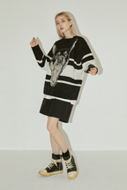 EMPTY REFERENCE Doberman Knit Sweater