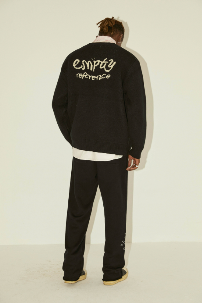 EMPTY REFERENCE Flower Knit Sweater
