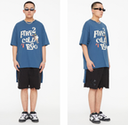 F2CE Removable Letters Leather Embroidery Shorts