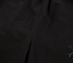 F2CE Removable Letters Leather Embroidery Shorts