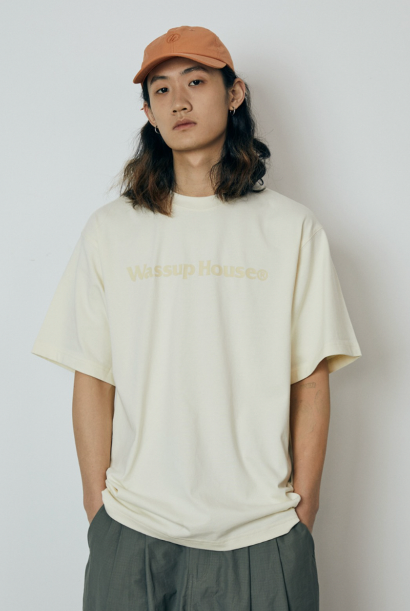 Wassup Basic Large Logo Print Tee