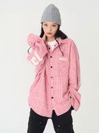 Harsh and Cruel Gothic Logo Flannel Shirt