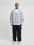 VOTE Paisley Knitted Cardigan