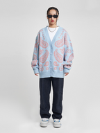 VOTE Paisley Knitted Cardigan