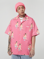 VOTE Ice Cream Girl Cuban Shirt