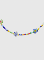 AWE Glazed Flower Beaded Necklace