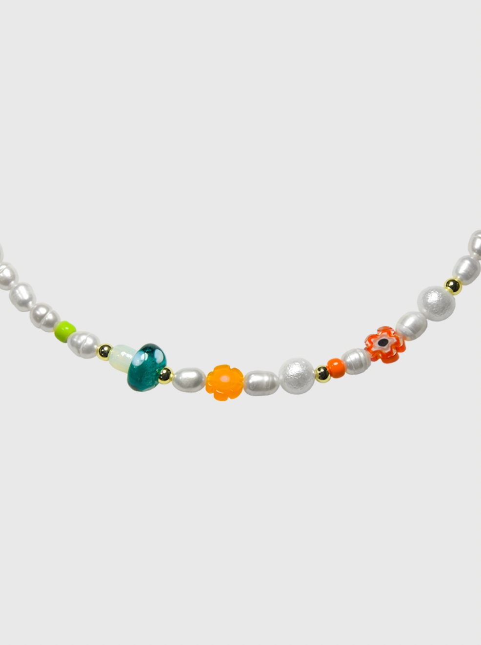 AWE Mushroom Flower Necklace