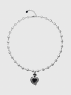 AWE Gemstone Love Pearl Necklace