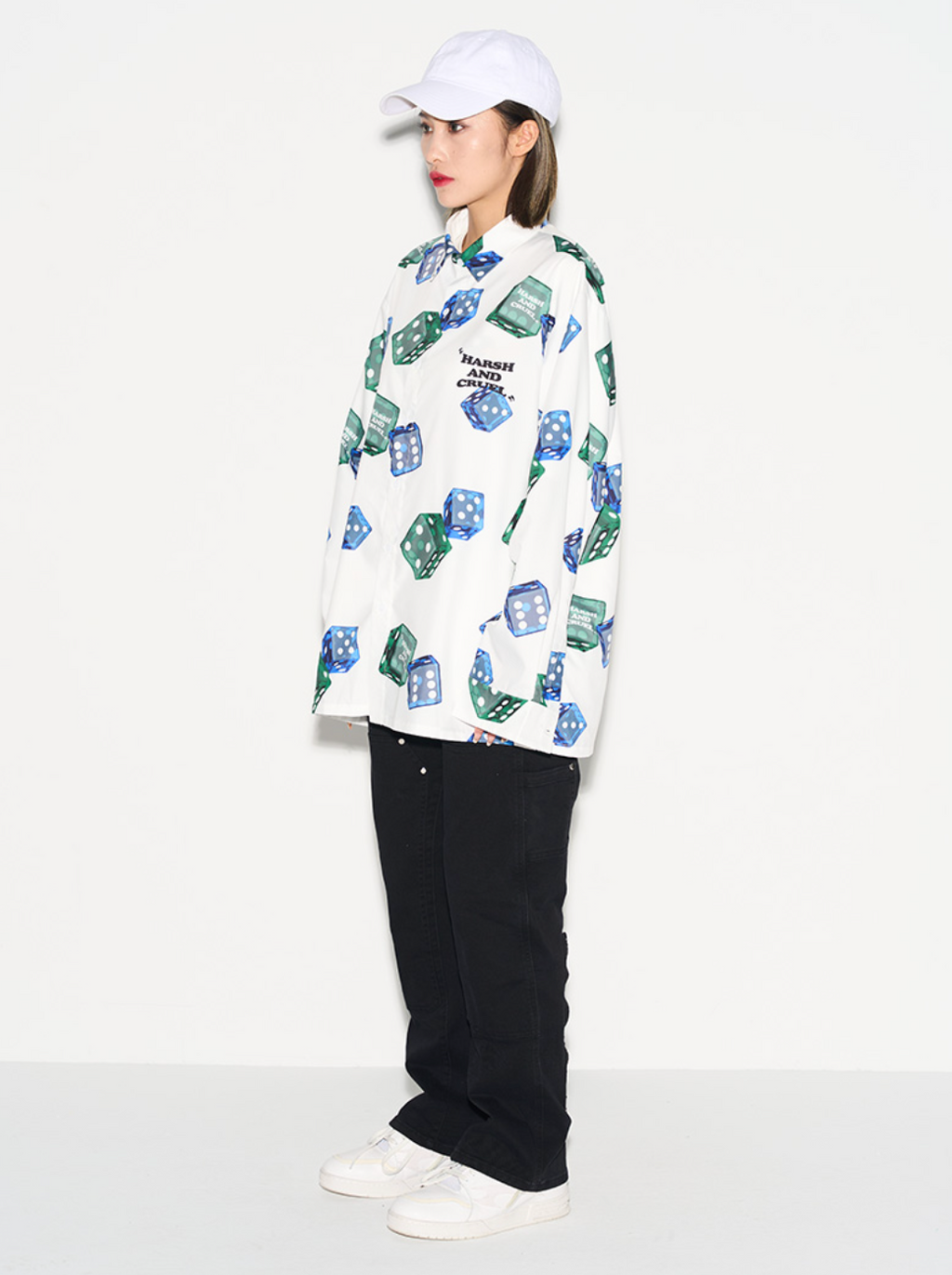 Harsh and Cruel 3D Dice Full Print L/S Shirt