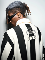 Harsh and Cruel Striped Logo L/S Jersey Shirt