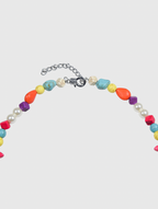 AWE Colorful Beaded Cross Necklace