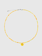 AWE Candy Color Beaded Flower Necklace
