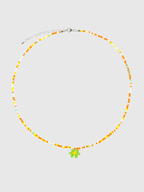 AWE Candy Color Beaded Flower Necklace