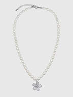 AWE Pearl Sunflower Smiley Necklace