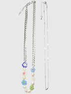 AWE Double Chain Flower Pearl Necklace