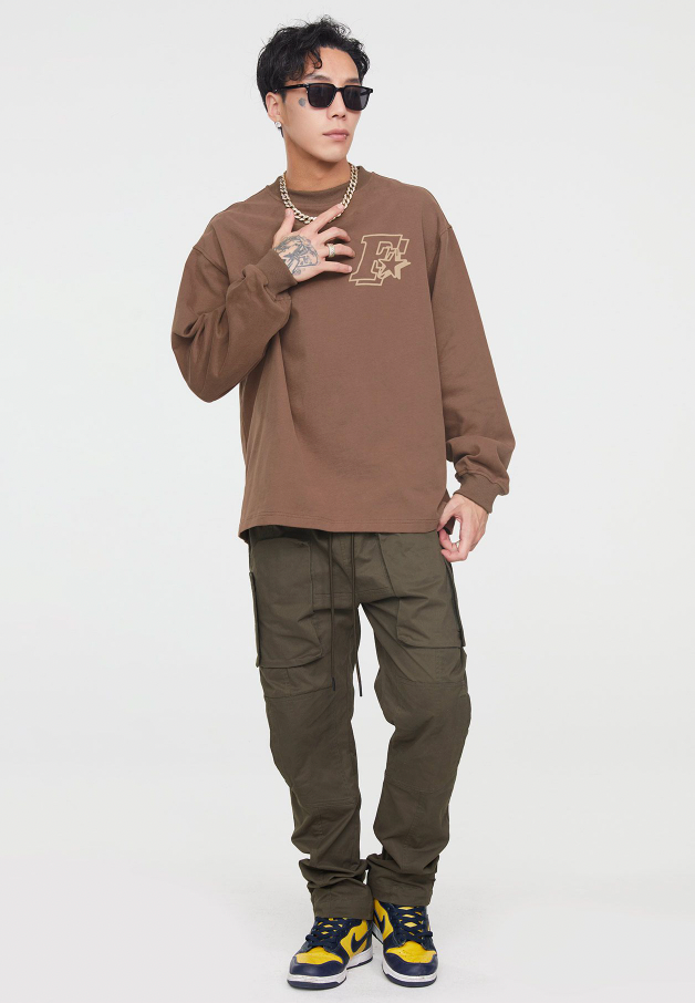 F2CE Basic Printing Logo Long Sleeved Tee