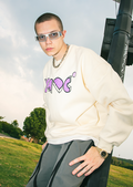 YADcrew Suede Foam Paisley Print Sweater