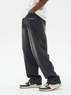 Harsh and Cruel Crosses Printed Denim
