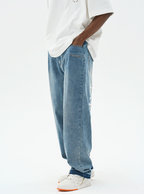 Harsh and Cruel Crosses Printed Denim