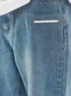 Harsh and Cruel Crosses Printed Denim