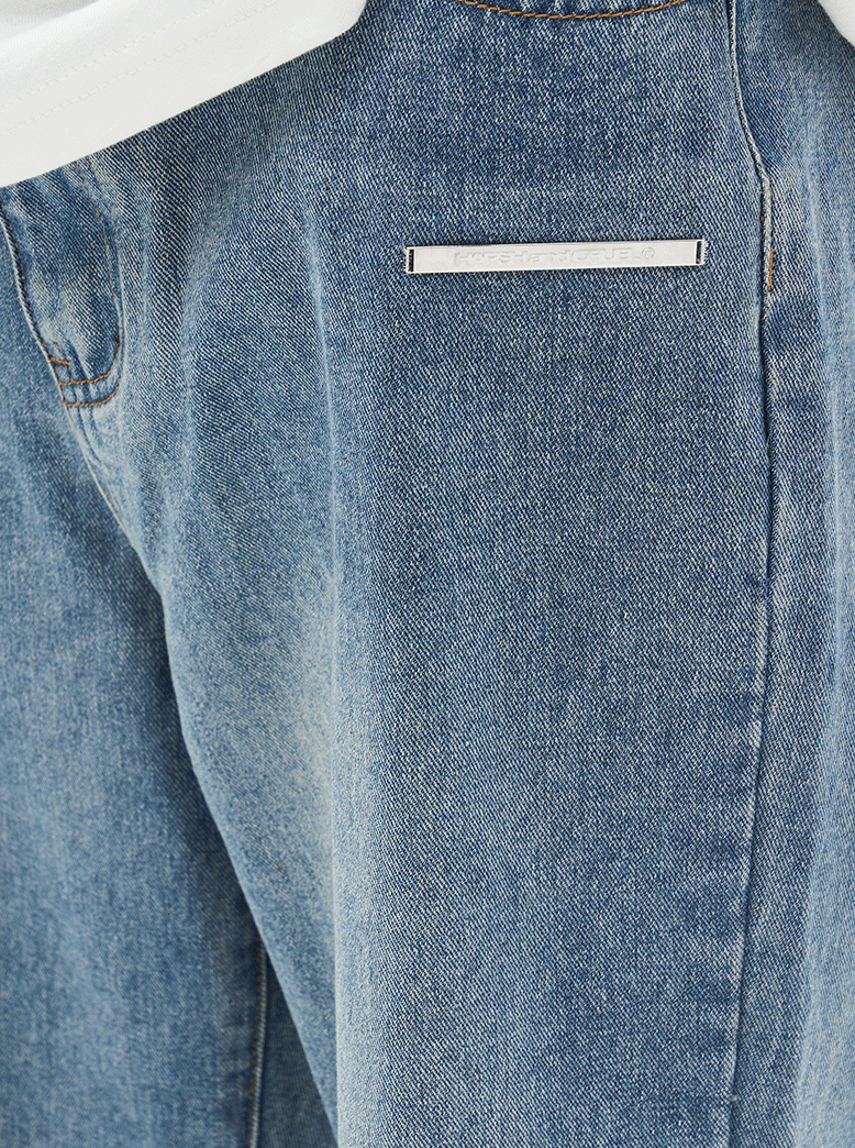 Harsh and Cruel Crosses Printed Denim