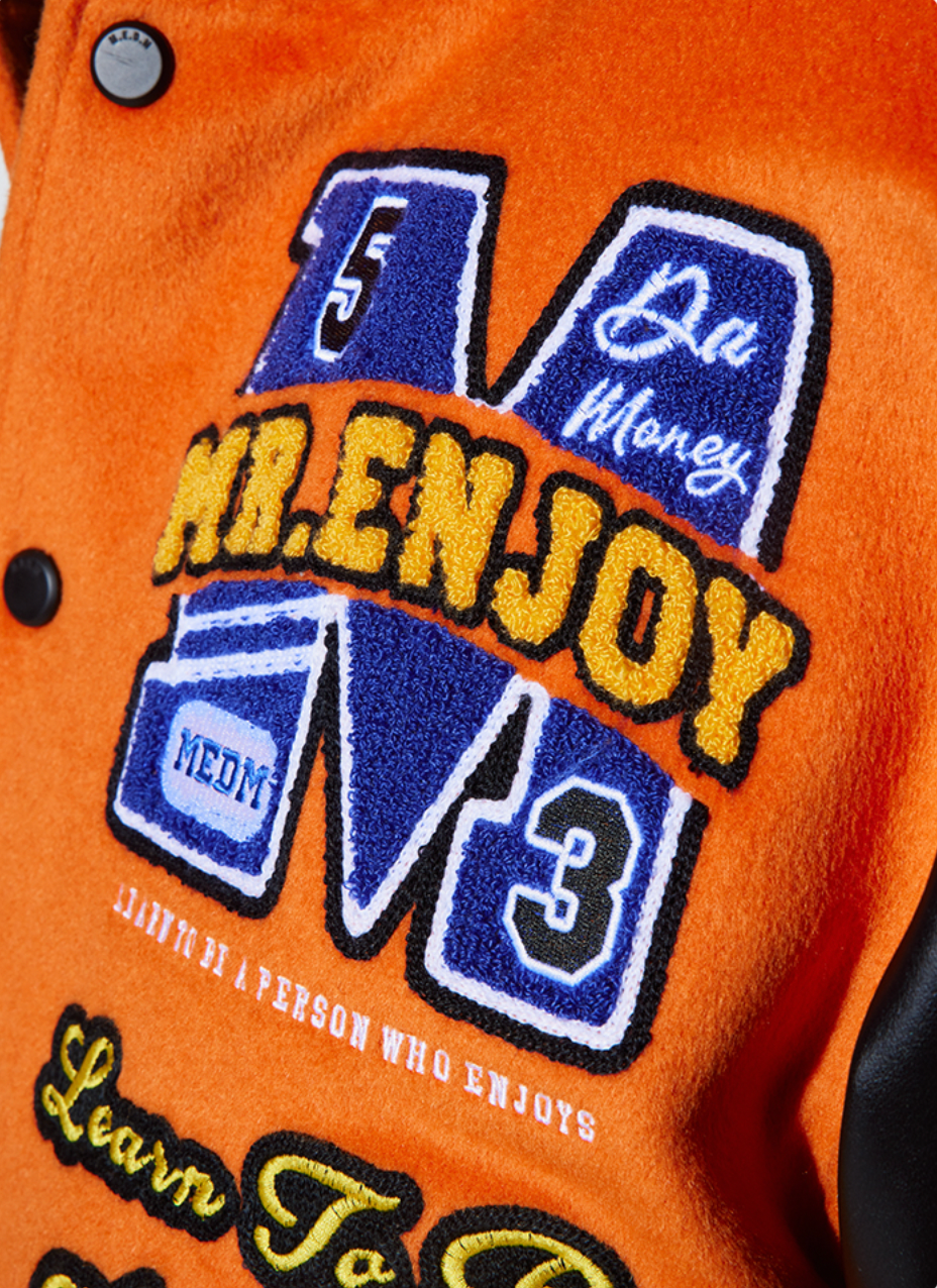 MEDM Patchwork Embroidered Baseball Jacket