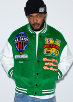 MEDM Patchwork Embroidered Baseball Jacket