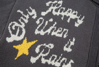 F2CE Embroidered Patchwork Zipper Knit Cardigan