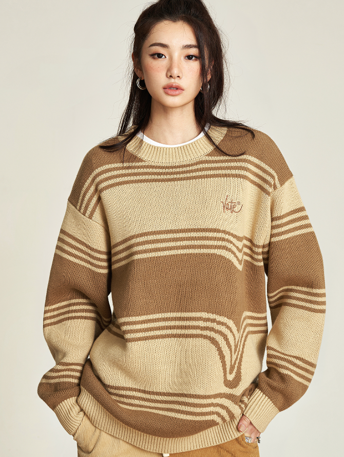 VOTE Classic Striped Knit Sweater