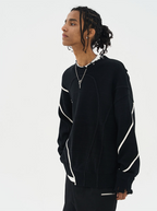 Harsh and Cruel Deconstruction Distressed Knit Sweater