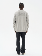 Harsh and Cruel Gothic Logo Destructed Knit Sweater