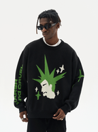 Harsh and Cruel Punk Head Knit Sweater
