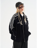 Harsh and Cruel Striped Loose Corduroy Jacket