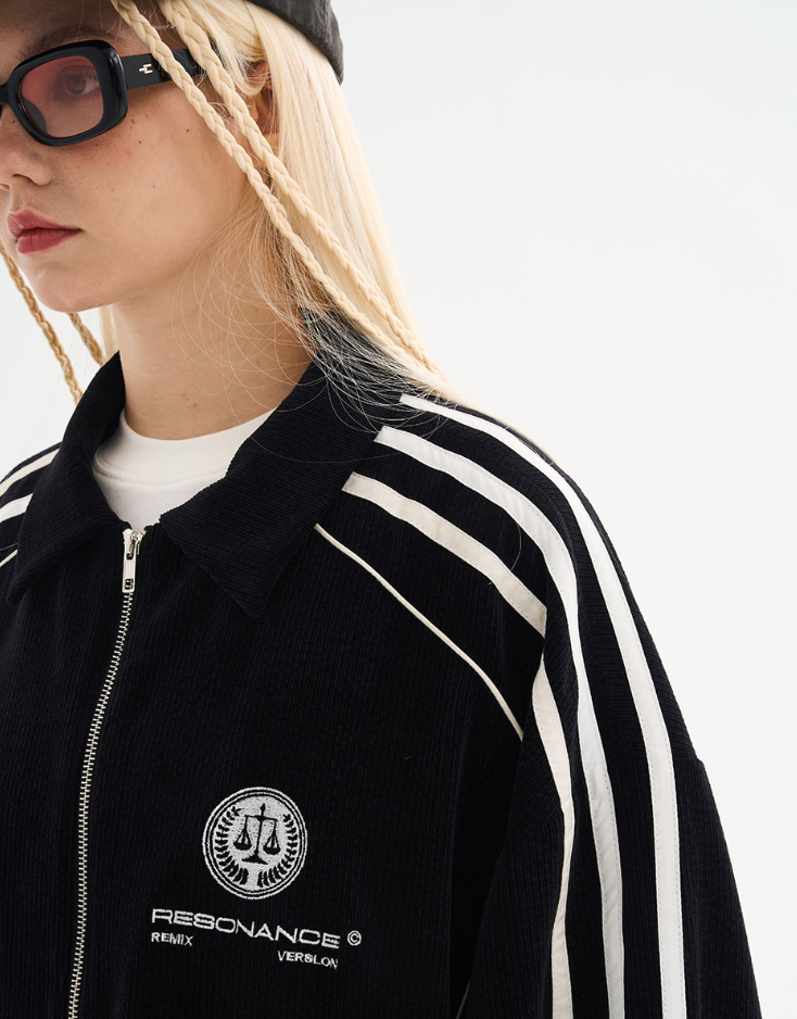 Harsh and Cruel Striped Loose Corduroy Jacket