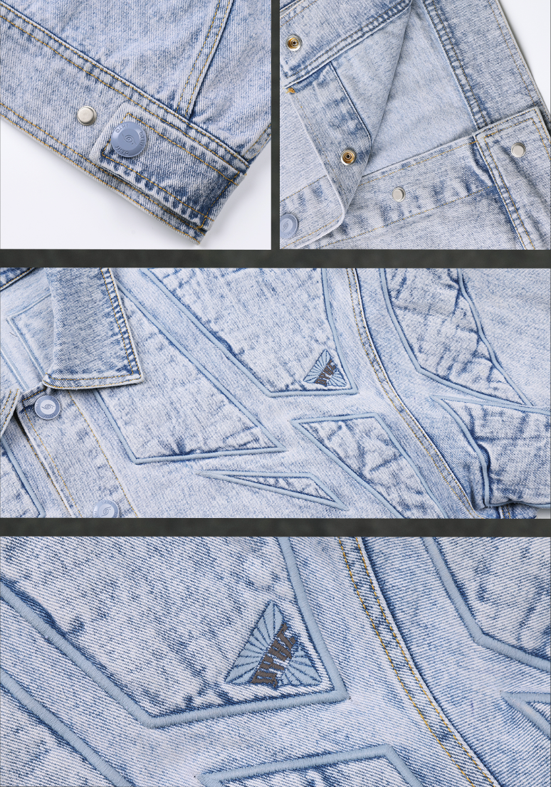JHYQ Embroidered Denim Jacket