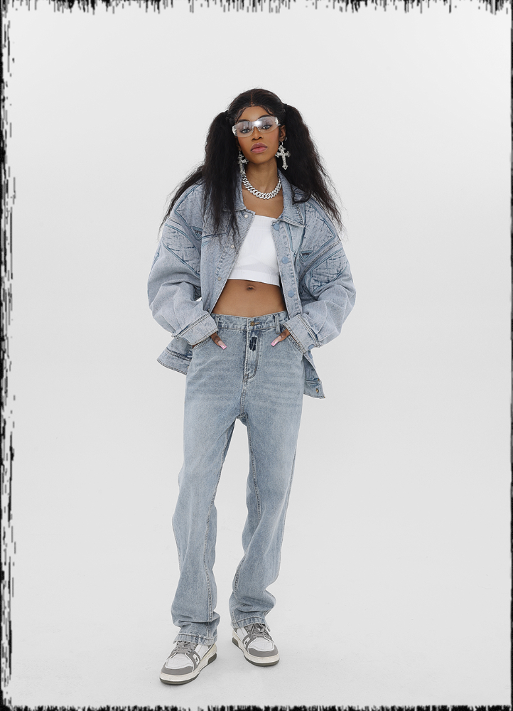 JHYQ Embroidered Denim Jacket