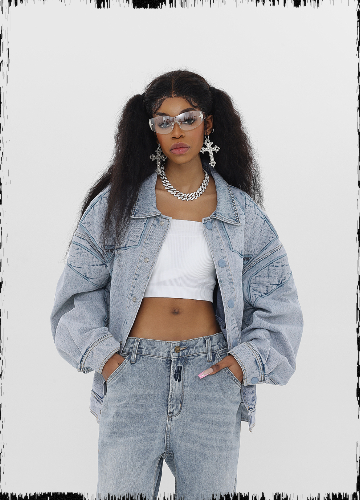 JHYQ Embroidered Denim Jacket