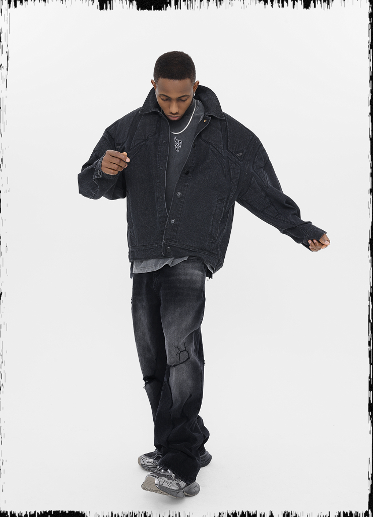 JHYQ Embroidered Denim Jacket