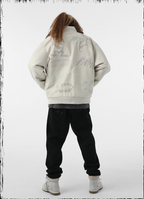 JHYQ Embroidered  PU Leather Baseball Jacket